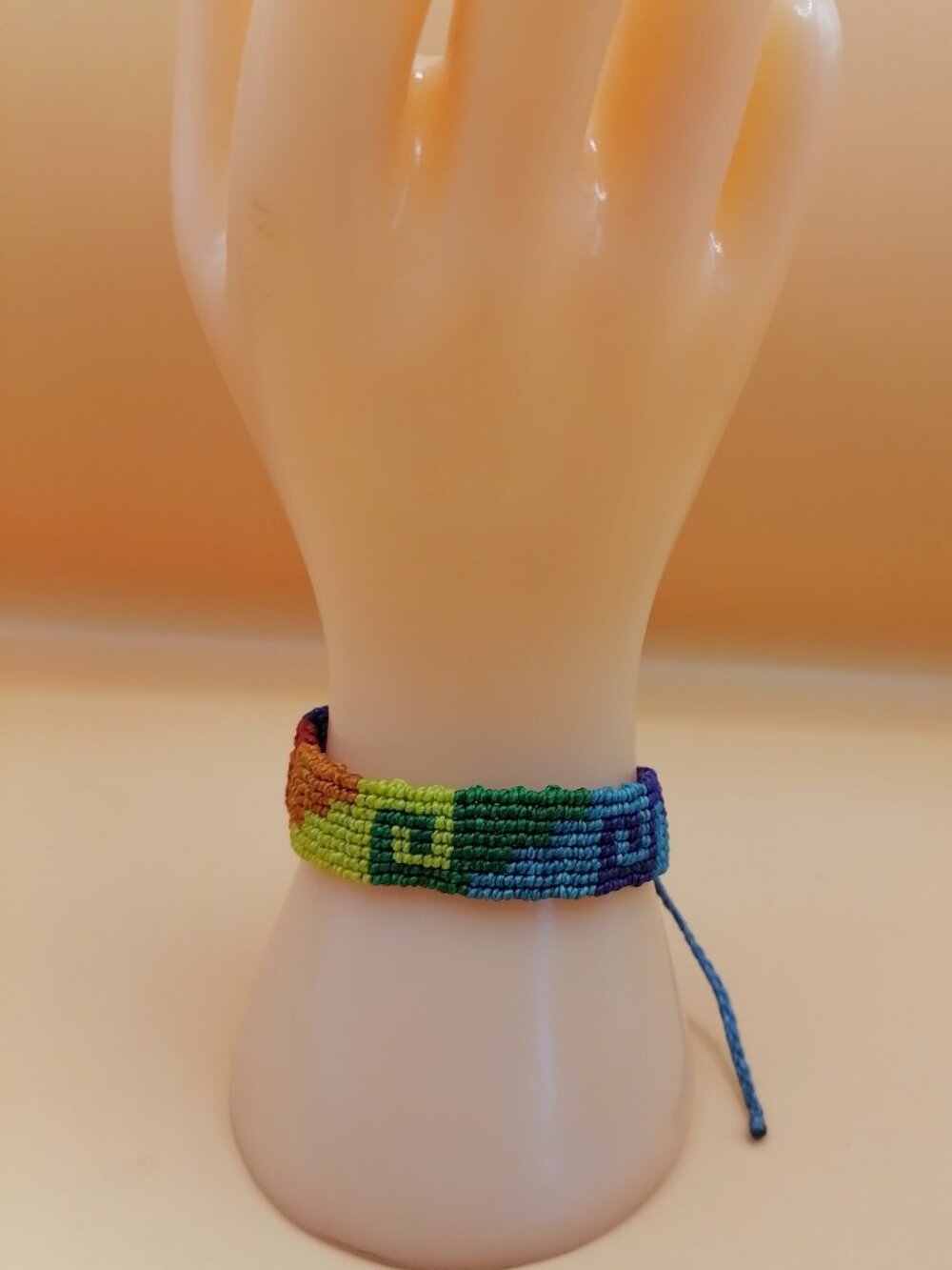 Gay Pride Flag Bracelet Love Friendship Handwoven Lesbian LGBT Rainbow